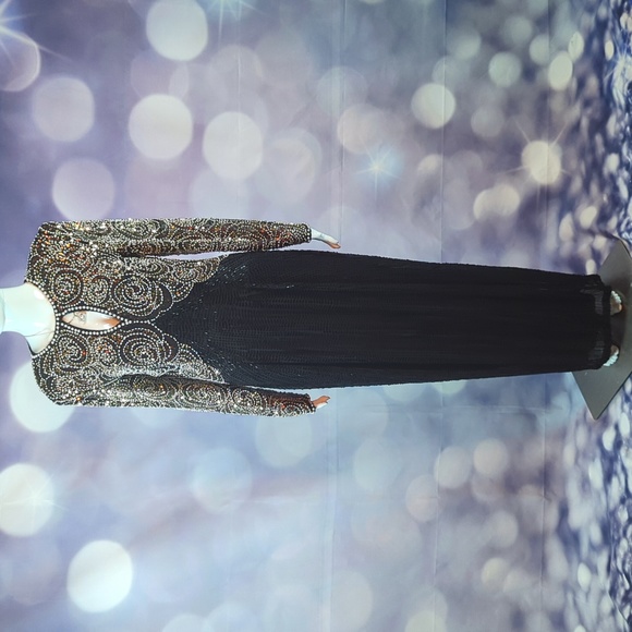 Black Tie Oleg Cassini sz Extremely Rare Vintage 100% Silk Lined